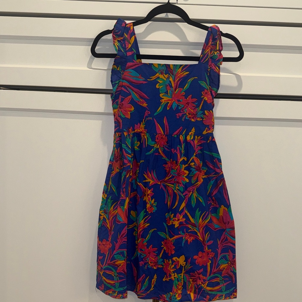 Crewcuts Vibrant Floral Kids Dress NWOT